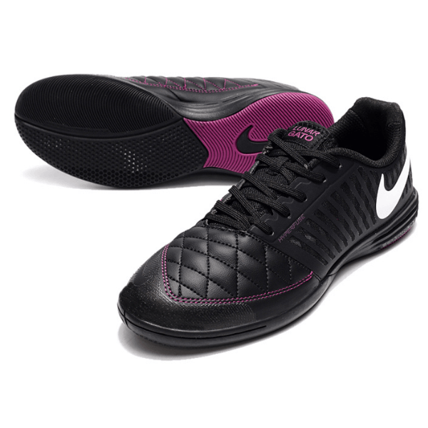 Chuteira Futsal Nike Lunar Gato II IC Preta e Rosa