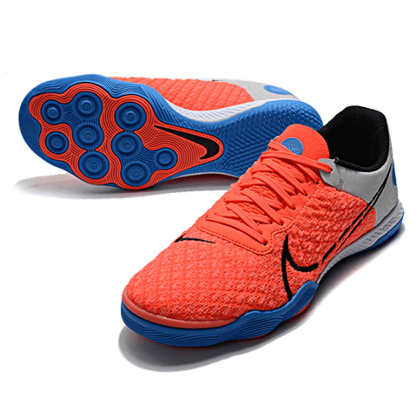 Chuteira Futsal Nike Reactgato IC Vermelho, Azul e Cinza